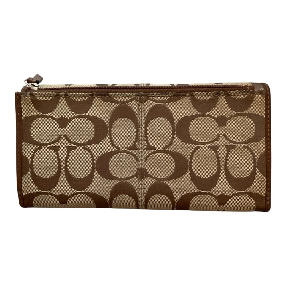Coach Brown Tri-Fold Wallet